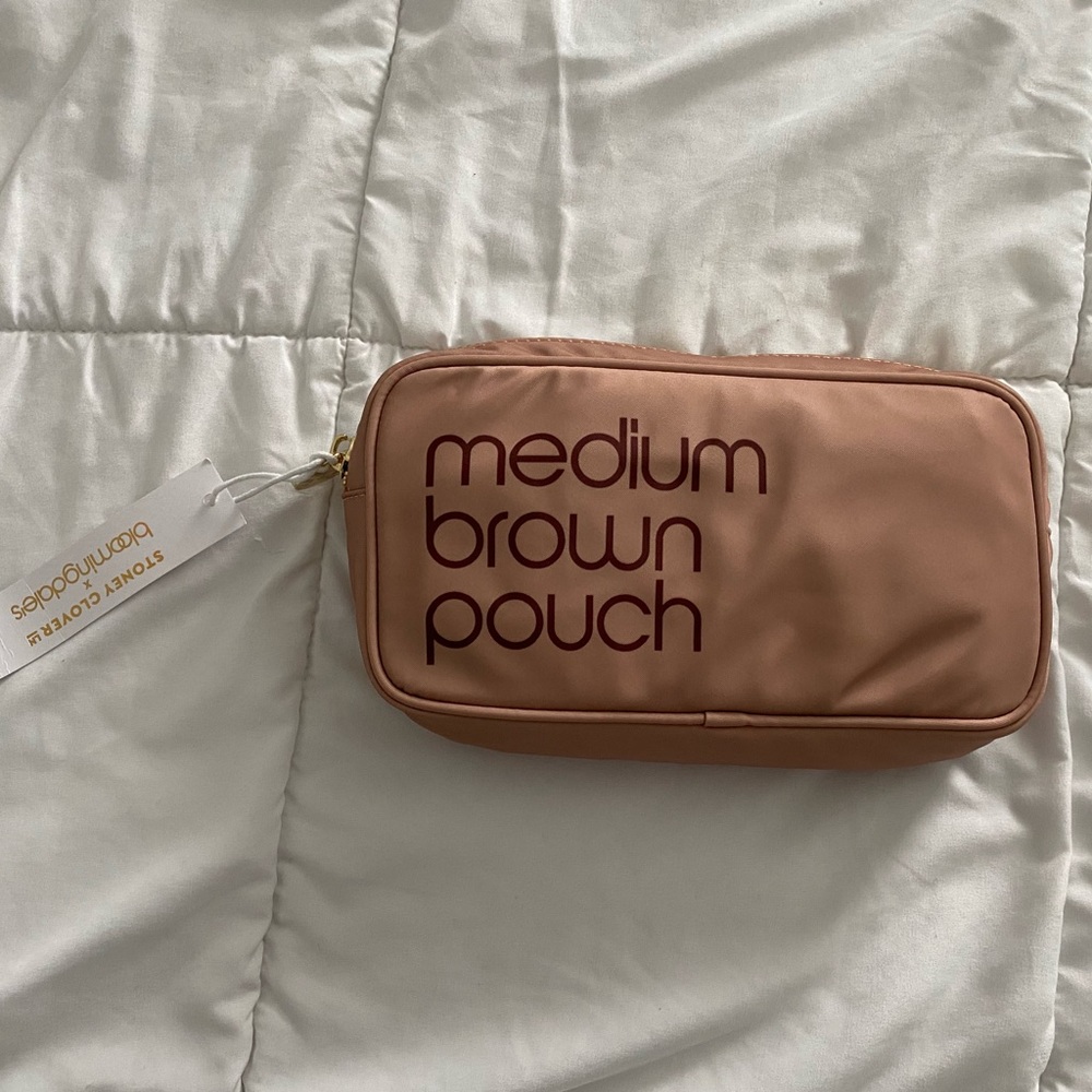 BNWT Embroidered Stoney clover lane x Bloomingdales small pouch